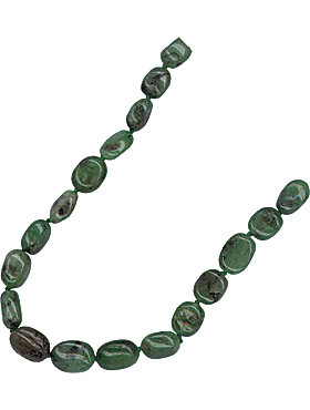 Smaragd-Linsenkette, ca. 45 cm