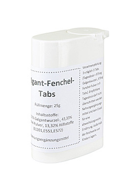 Galgant-Tabs Box, 25 g