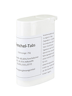 Fenchel-Tabs Box, 25 g