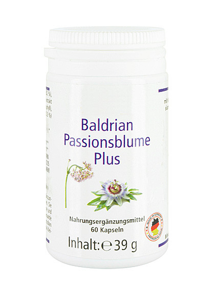 Baldrian Passionsblume Plus-Kapseln, 60 Stück