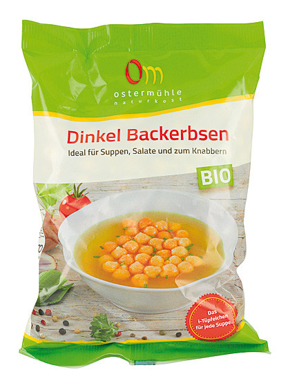 Bio-Dinkel-Backerbsen, 125 g