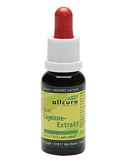 Cayenne-Extrakt mit Alkohol, 20 ml