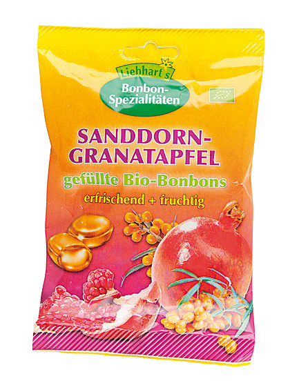 Sanddorn & Granatapfel Bio-Bonbon, 100 g