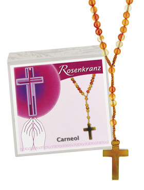 Carneol-Rosenkranz, 29 cm