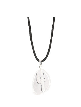 Bergkristall-Schutzengelanhänger, ø ca. 2,5 cm