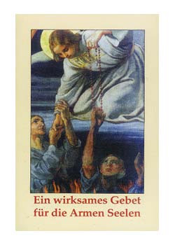 Arme Seelen, Gebetszettel, 4-seitig