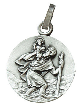 Heiligen Christophorus-Medaille, Ø 1,6 cm