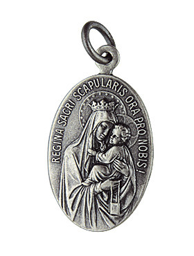 Muttergottes vom Berge Karmel-Medaille, Ø 2 cm