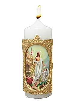 Osterkerze, 6 x 16 cm