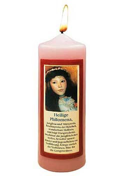Hl. Philomena-Kerze, 7 x 20 cm