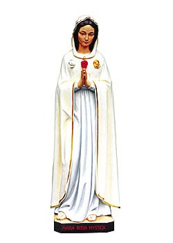 Rosa Mystica-Statue, Holzschnitzkunst , 100 cm