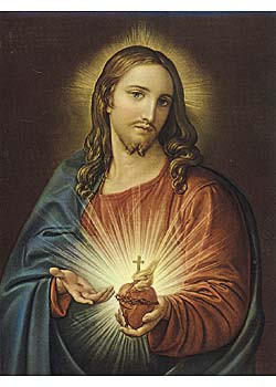 Herz-Jesu-Bild,  20 x 26 cm