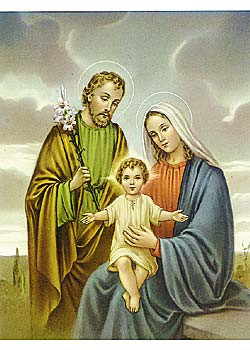 Heilige Familie-Bild,  20 x 26 cm