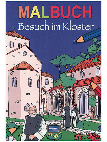 Malbuch  Besuch im Kloster, 96 Seiten