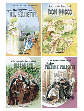 Heiligengeschichten, 4 Büchlein zu je 30 Seiten,