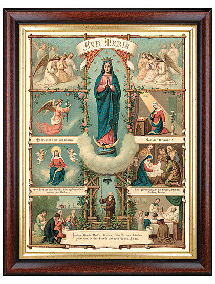 Ave Maria-Bild, 37 x 47 cm