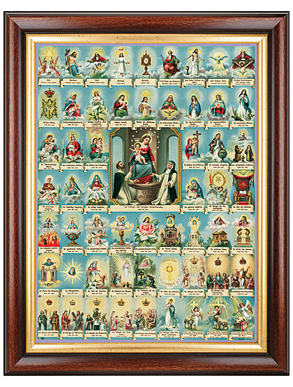 Die lauretanische Litanei-Bild, 37 x 47 cm