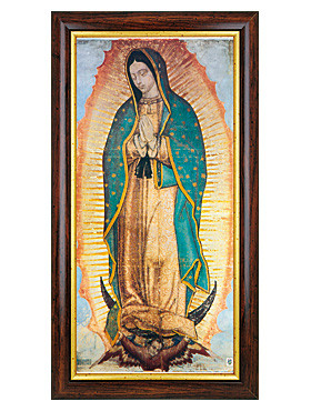 Maria von Guadalupe-Bild, 25 x 47 cm