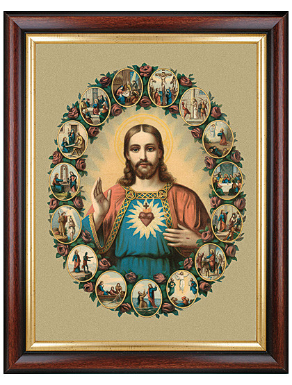 Hl. Herz Jesu-Bild, 37 x 47 cm