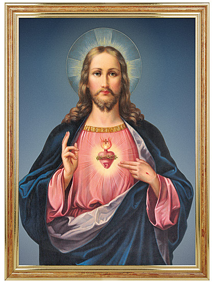 Herz Jesu-Bild, 17 x 23 cm