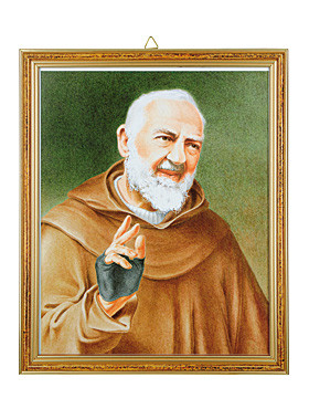 Heiliger Pater Pio-Bild, 23 x 28 cm