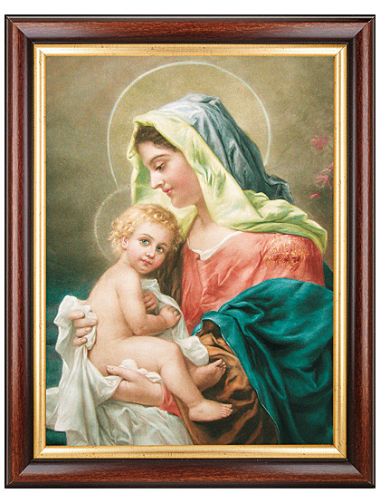 Maria mit dem Kinde Jesu - Bild, 37 x 47 cm