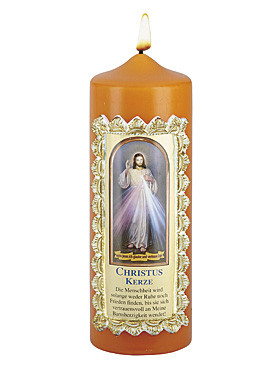Barmherzige Christus-Kerze, 7 x 20 cm