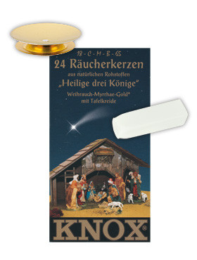 Heiligen drei Könige-Räucherkerzen, 24 Stück