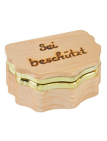 Schatulle in Muschelform, 7 x 7 x 3 cm