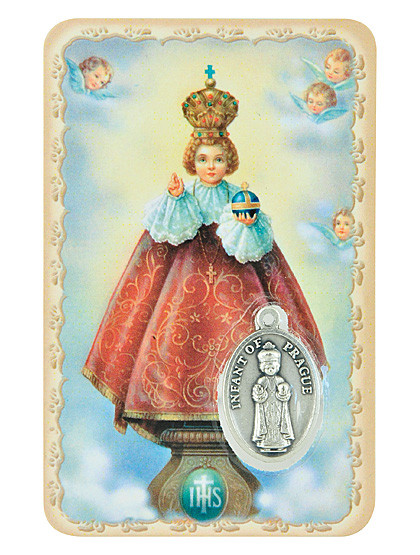 Prager Jesukind-Schutzkärtchen, 5 x 8 cm