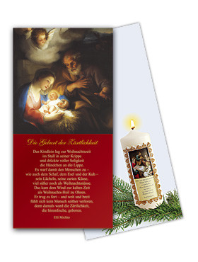 Weihnachtsbillet, 5er-Set, 20 x 10,5 cm