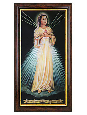 Maria, öffne uns das Tor der Barmherzigkeit-Bild, 25 x 47 cm