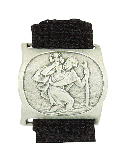 Fahrradring - Hl. Christophorus, Gummizug 10 cm