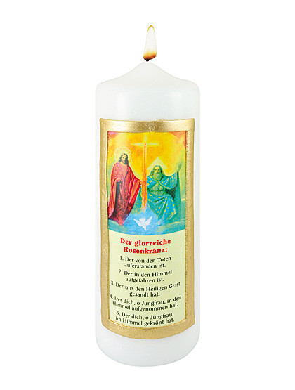 Glorreicher Rosenkranz-Kerze, 7 x 20 cm