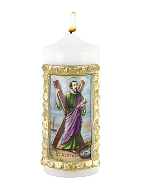 Heiliger Andreas-Kerze, 6 x 16 cm