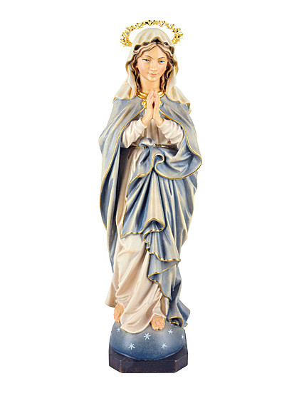 Immaculata-Statue, Holzschnitzkunst, 27 cm