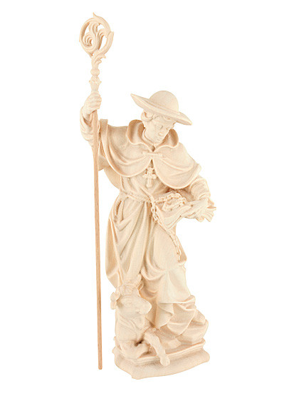 Hl. Leonhard-Statue, Holzschnitzkunst, 20 cm