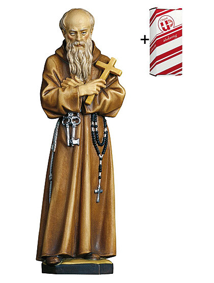 Hl. Bruder Konrad - Statue, Holzschnitzkunst, 11,5 cm