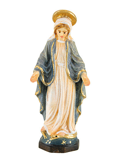 Madonna-Statue, Holzschnitzkunst, 6,5 cm