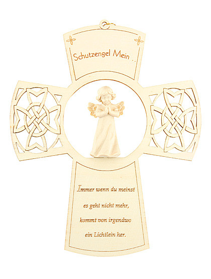Schutzengel-Kreuz, 17 x 13,5 cm