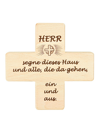 Haussegenspruch-Kreuz, 13 x 13 cm