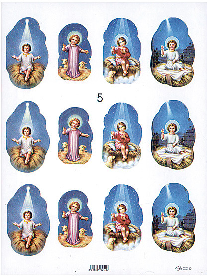 Jesuskind-Aufkleber, 12 Stück