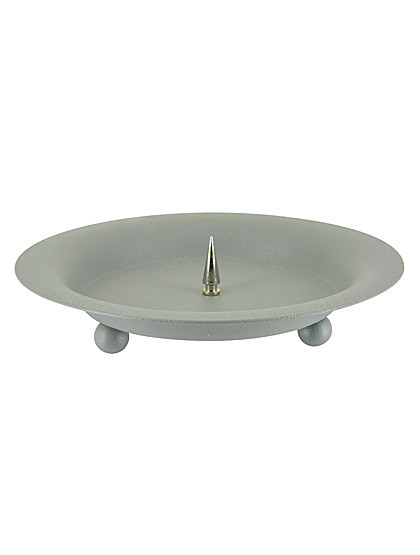 Kerzenständer grau, Ø 13 cm