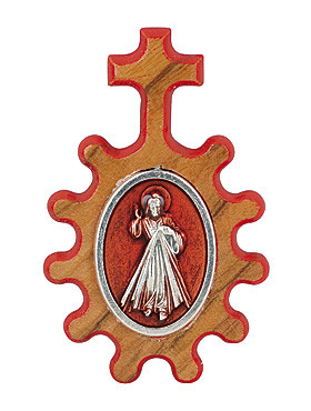 Olivenholz-Taschenrosenkranz, 5 cm