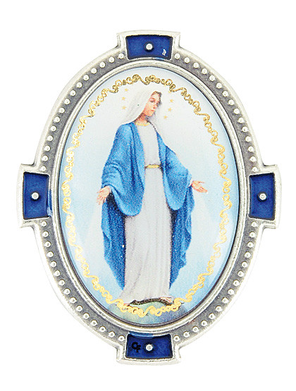 Maria Magnetplakette,  4 x 3 cm