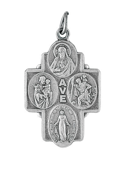 Skapulier-Medaille, 1,5 x 2,3 cm