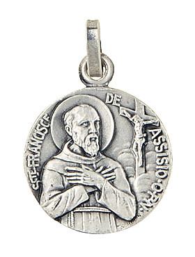 Hl. Franz von Assisi-Medaille, Ø 1,6 cm