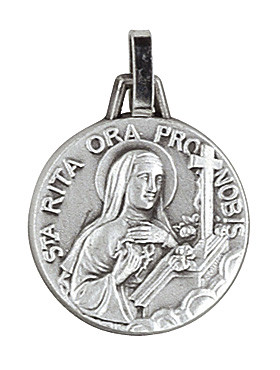 Hl. Rita-Medaille, Ø 1,6 cm
