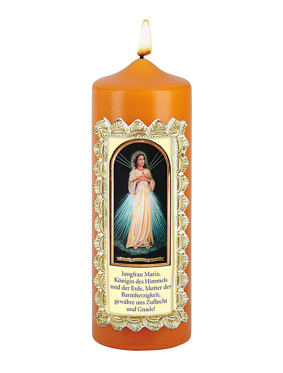 Mutter der Barmherzigkeit-Kerze, 7 x 20 cm