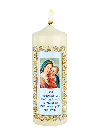 Maria vom guten Rat-Kerze, 7 x 20 cm